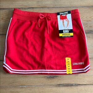 Spalding Red Athletic Skirt | Women’s Size M | NWT!